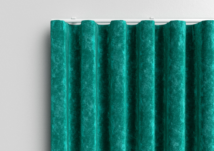 Caen Chenille, Aqua - Made to Measure Curtains - Image 13